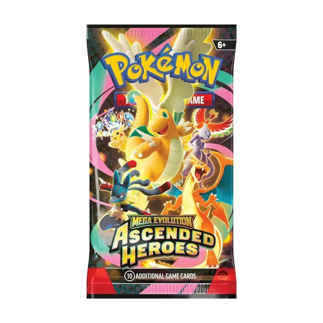Pokémon TCG: Mega Evolution – Ascended Heroes Booster Bundle | 6 Sealed Booster Packs (60 Cards)
