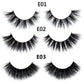 FOXESJI Lashes 3D Mink Eyelashes Natural Long Fluffy Dramatic Strip Eye Lashes Eyelash Extension Soft False Eyelashes Makeup