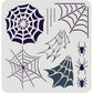 Spiderweb Stencil 11.8x11.8inch Reusable Spiderweb and Spider Stencil Spider Drawing Stencil DIY Arts and Crafts Spider Web