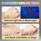12pcs UV Neon Face Body Paint Kit,Fluorescent Glow in The Dark Face Paint Crayons Sticks for Mardi Halloween Masquerade Makeup