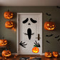 Halloween Decorations Room Door Stickers Window Decor Skeleton Hand Pumpkin DIY Window Stickers Ghost Devil Witch Hat Decor
