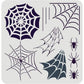 Spiderweb Stencil 11.8x11.8inch Reusable Spiderweb and Spider Stencil Spider Drawing Stencil DIY Arts and Crafts Spider Web