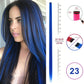 Hair Extensions Clip in 22 Inch Colored Hair Extensions Party Highlights Long Straight Synthetic Hairpieces for Women Kids Girls