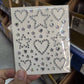 1pcs Laser Sparkle Stars Diamond/Pearls Face Gems Stickers Heart Moon Shape Rhinestones for Eyes/Face Stickers Temporary Tattoos