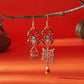 Halloween Pumpkin Dangle Earrings for Women Crystal Zircon Ghost Spider Long Tassel Dripping Oil Earring Party Festival Jewelry