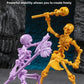  Skeleton Figure Action Skeleton Figurines With Multiple Accessories Realistic Movable Joints Model Statue For Christmas
