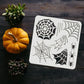 Spiderweb Stencil 11.8x11.8inch Reusable Spiderweb and Spider Stencil Spider Drawing Stencil DIY Arts and Crafts Spider Web