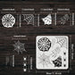 Spiderweb Stencil 11.8x11.8inch Reusable Spiderweb and Spider Stencil Spider Drawing Stencil DIY Arts and Crafts Spider Web