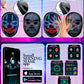 Party LED Light up Mask Gesture Sensing Smart Display LED Face Masks Programmable Bluetooth App Control Transforming Mask