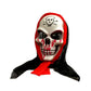 Halloween Scary Costume Grim Reaper Costume for Boys Kids Costume with Glowing Red Eyes with Gloves Mask