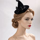Flower Witch Hat Hair Clip Skull Spider Gothic Style Halloween Hair Clip Headdress Dark Black Witch Hairpins Cosplay