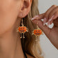 Halloween Pumpkin Dangle Earrings for Women Crystal Zircon Ghost Spider Long Tassel Dripping Oil Earring Party Festival Jewelry