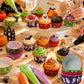 100PCS Halloween Cupcake Liners Ghost Pumpkin Muffin Baking Cups Wrapper Tray Holder DIY Party Candy Cake Decorations Supplies