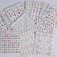 1pcs Laser Sparkle Stars Diamond/Pearls Face Gems Stickers Heart Moon Shape Rhinestones for Eyes/Face Stickers Temporary Tattoos