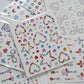 1pcs Laser Sparkle Stars Diamond/Pearls Face Gems Stickers Heart Moon Shape Rhinestones for Eyes/Face Stickers Temporary Tattoos