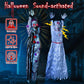 Halloween Animatronics Decoration Hanging Clown Nurse Voice Control Electric Outdoor Scary Clearance Horror Haunted House Props