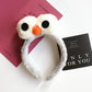 Cartoon Cute Headband New Plush Big Eyes Headband Women's Face Wash Headband Children's Headwear