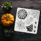 Spiderweb Stencil 11.8x11.8inch Reusable Spiderweb and Spider Stencil Spider Drawing Stencil DIY Arts and Crafts Spider Web