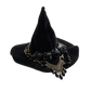 Flower Witch Hat Hair Clip Skull Spider Gothic Style Halloween Hair Clip Headdress Dark Black Witch Hairpins Cosplay