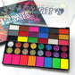 Painted 42 Colors Face Paint Kit for Kids, Non-Toxic Water Activated Face Paint Palette with Brushes, For Carnival, Halloween