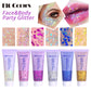 20 Colors Body Glitter Gel Mermaid's Scale Chunky Glitter Sequins Gel  for Face Body Hair Nail Christmas and Party