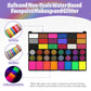 Painted 42 Colors Face Paint Kit for Kids, Non-Toxic Water Activated Face Paint Palette with Brushes, For Carnival, Halloween