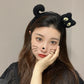 Cartoon Cute Headband New Plush Big Eyes Headband Women's Face Wash Headband Children's Headwear
