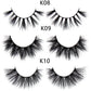 FOXESJI Lashes 3D Mink Eyelashes Natural Long Fluffy Dramatic Strip Eye Lashes Eyelash Extension Soft False Eyelashes Makeup
