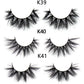 FOXESJI Lashes 3D Mink Eyelashes Natural Long Fluffy Dramatic Strip Eye Lashes Eyelash Extension Soft False Eyelashes Makeup