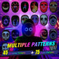 Party LED Light up Mask Gesture Sensing Smart Display LED Face Masks Programmable Bluetooth App Control Transforming Mask