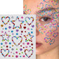 1pcs Laser Sparkle Stars Diamond/Pearls Face Gems Stickers Heart Moon Shape Rhinestones for Eyes/Face Stickers Temporary Tattoos