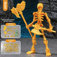  Skeleton Figure Action Skeleton Figurines With Multiple Accessories Realistic Movable Joints Model Statue For Christmas