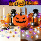 1pc 20/30 LED Halloween Copper Wire String Light With Mini Ghost Pumpkin Bat Fairy Lamp For Home Halloween Party Festival Decor