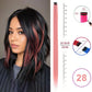 Hair Extensions Clip in 22 Inch Colored Hair Extensions Party Highlights Long Straight Synthetic Hairpieces for Women Kids Girls