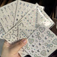 1pcs Laser Sparkle Stars Diamond/Pearls Face Gems Stickers Heart Moon Shape Rhinestones for Eyes/Face Stickers Temporary Tattoos