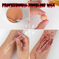 Bowitzki SFX Face Body Paint ,Halloween Makeup Special Effects，Fake Blood Scar Wax Charred Ash Powder with Sponges Brush