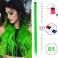 Hair Extensions Clip in 22 Inch Colored Hair Extensions Party Highlights Long Straight Synthetic Hairpieces for Women Kids Girls