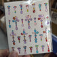 1pcs Laser Sparkle Stars Diamond/Pearls Face Gems Stickers Heart Moon Shape Rhinestones for Eyes/Face Stickers Temporary Tattoos