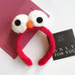 Cartoon Cute Headband New Plush Big Eyes Headband Women's Face Wash Headband Children's Headwear
