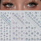 1pcs Laser Sparkle Stars Diamond/Pearls Face Gems Stickers Heart Moon Shape Rhinestones for Eyes/Face Stickers Temporary Tattoos