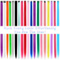 Hair Extensions Clip in 22 Inch Colored Hair Extensions Party Highlights Long Straight Synthetic Hairpieces for Women Kids Girls