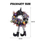 Halloween Wreath Long Legged Wicked Witch Front Door Garlands Decor Hat Leg Mesh Halloween Decorations Wall Hanging Pendant