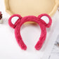 Cartoon Cute Headband New Plush Big Eyes Headband Women's Face Wash Headband Children's Headwear