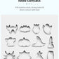 12PCS Halloween Cookie Molds Stainless Steel Cartoon Cookie Molds Bat Shape DIY Decorative Molds Baking Molds Kitchen BakingTooL