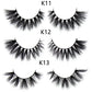 FOXESJI Lashes 3D Mink Eyelashes Natural Long Fluffy Dramatic Strip Eye Lashes Eyelash Extension Soft False Eyelashes Makeup