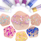 20 Colors Body Glitter Gel Mermaid's Scale Chunky Glitter Sequins Gel  for Face Body Hair Nail Christmas and Party