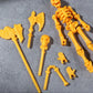  Skeleton Figure Action Skeleton Figurines With Multiple Accessories Realistic Movable Joints Model Statue For Christmas