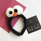 Cartoon Cute Headband New Plush Big Eyes Headband Women's Face Wash Headband Children's Headwear