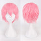 Cosplay Wig 30cm Short Anime Wig Heat Resistant Synthetic Hair Halloween Party Wigs + Wig Cap