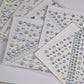 1pcs Laser Sparkle Stars Diamond/Pearls Face Gems Stickers Heart Moon Shape Rhinestones for Eyes/Face Stickers Temporary Tattoos